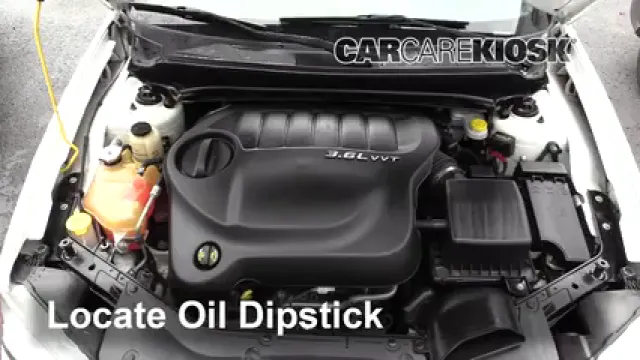 2013 Dodge Avenger SE 3.6L V6 FlexFuel Oil Check Oil Level